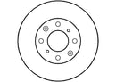Disctech Brake Disc (Single) - Fits Honda - ABD3508 - Front Axle