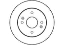 Disctech Brake Disc (Single) - Fits Chevrolet, Honda - ABD2212 - Rear Axle