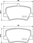 Mintex Brake Pad Set fits -Volvo MDB4166 (also fits other vehicles)