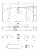 Borg & Beck Brake Pads - BBP33001