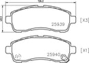Mintex Brake Pad Set fits -Mazda MDB3432 (also fits other vehicles)