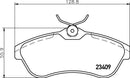 Mintex Brake Pad Set fits -Citroën MDB2254 (also fits other vehicles)