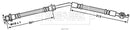 Borg & Beck Brake Hose  - BBH7891 fits Toyota Yaris 05- French Built
