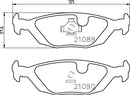 Mintex Brake Pad Set fits -Saab Volvo MDB1549 (also fits other vehicles)