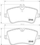 Mintex Brake Pad Set fits -MercedesBenz MDB2070 (also fits other vehicles)