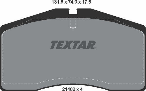 Textar Brake Pad Set - 2140201