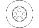 Disctech Brake Disc (Single) - Fits Mercedes-benz - ABD3531 - Front Axle