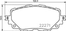 Mintex Brake Pad Set fits -Abarth Fiat Mazda MDB3830 (also fits other vehicles)
