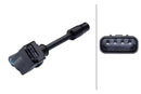 HELLA 5DA 358 168-101 Ignition Coil - 4-pin connector - Bolted