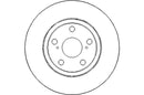 Disctech Brake Disc (Single) - Fits Toyota - ABD2176 - Front Axle