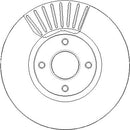 Disctech Brake Disc (Single) - Fits Ford, Volvo - ABD3813 - Front Axle