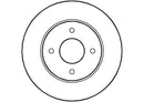 Disctech Brake Disc (Single) - Fits Nissan, Opel - ABD2775 - Rear Axle