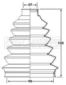 First Line Cv Joint Boot Kit  - FCB6235 fits Chrysler Grand Voyager