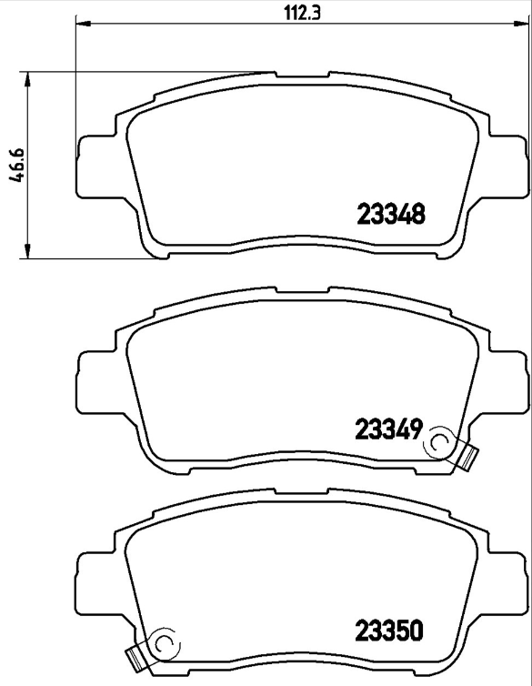 Brembo Brake Pad Set - P83050