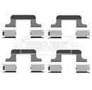 Borg & Beck Fitting Kit -  Pads  - BBK1254 fits VAG A3, Toledo, Golf V 03-
