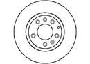 Disctech Brake Disc (Single) - Fits Chrysler, Mazda - ABD2347 - Front Axle