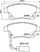 Mintex Brake Pad Set fits -Ford MDB2853 (also fits other vehicles)