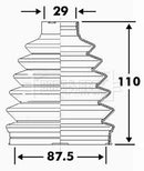 Borg & Beck Cv Joint Boot Kit  - BCB6111 fits Renault Laguna 2.0 dCi
