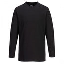 Portwest B196 - Long Sleeve T-Shirt Black - B196BKRXL