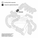 Borg & Beck Turbo Hose  - BTH1239 fits PSA 307,407 1.6HDi 16V