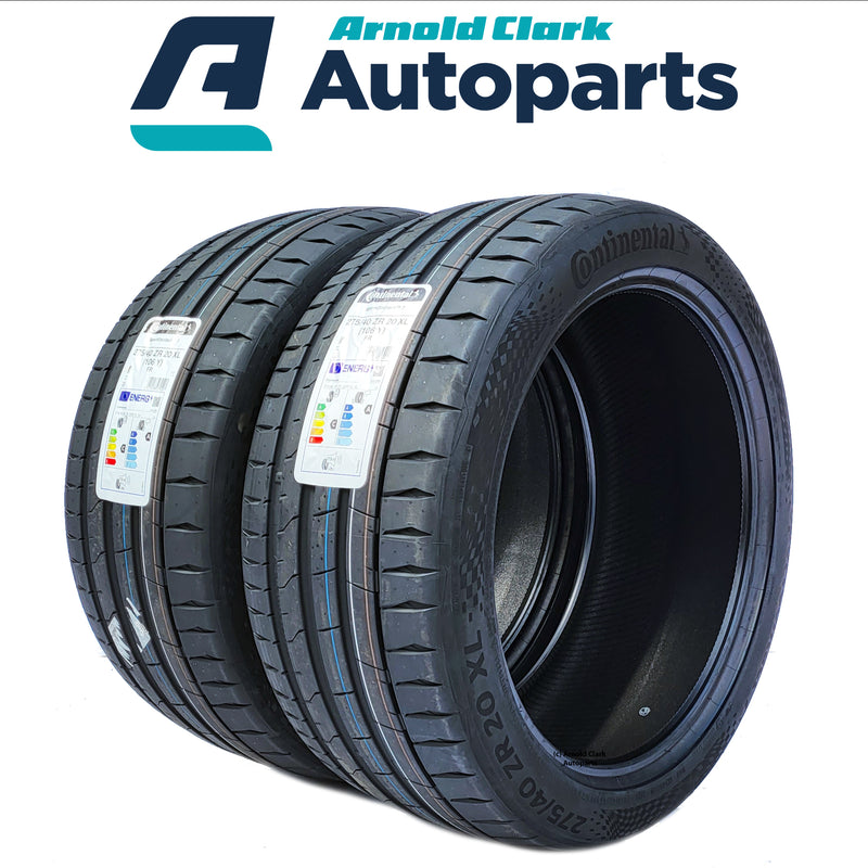 275 40 20 106Y Continental Sport Contact 7 Tyres x2 Pair