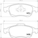 Mintex Brake Pad Set fits -Dacia Nissan Renault MDB3043 (also fits other vehicles)