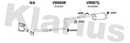 Klarius VW894W - Centre Pipe  - Fits Volkswagen Caddy Maxi 2.0TDi 4motion
