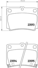 Mintex Brake Pad Set fits -Mitsubishi MDB1965 (also fits other vehicles)