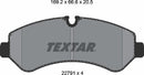 Textar Brake Pad Set - 2279101
