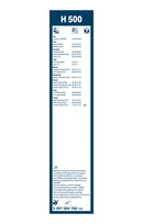 Bosch Rear Wiper Blade - 500mm - H500