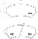 Mintex Brake Pad Set fits -Chevrolet Mega Opel PontiAC Vauxhall MDB1824 (also fits other vehicles)