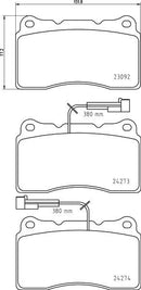 Mintex Brake Pad Set fits -Alfa Romeo MDB2674 (also fits other vehicles)