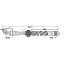 Borg & Beck Brake Hose  - BBH6867 fits GM Movano,Renault Master