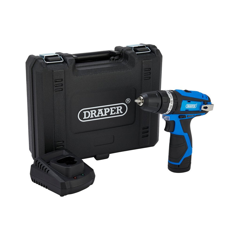 Draper 12V Combi Drill Kit-Bt & Chrgr - 70256