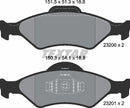 Ford Mazda, Brake Pad Set - Textar 2320001