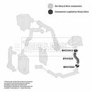 Borg & Beck Turbo Hose  - BTH1322 fits Mercedes Vito CDi 95-03