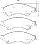 Mintex Brake Pad Set fits -Ford MDB3265 (also fits other vehicles)