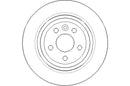 Disctech Brake Disc (Single) - Fits Alfa romeo, Land rover - ABD3215 - Rear Axle