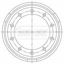Borg & Beck Brake Drum - BBR32539