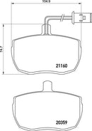 Mintex Brake Pad Set fits -Alfa Romeo bodies Iveco Land Rover LTI MLB85 (also fits other vehicles)