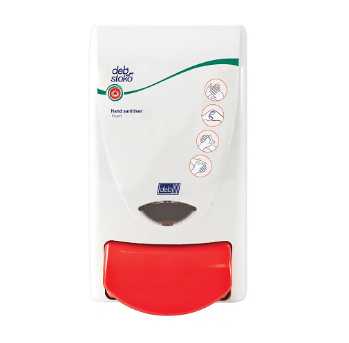 Deb Hand Sanitiser Dispenser Wall Mounted - White 1L- SAN1LDSEN