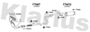 Klarius FT846T - Centre Pipe  - Fits Fiat Doblo 1.4i