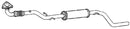 Klarius GM742K - Box With Centre Pipe  - Fits Opel Meriva B 1.4