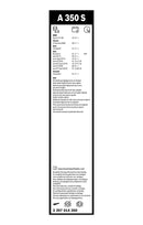 Bosch Aerotwin Front Wiper Blade Set - 650/400mm - A350S