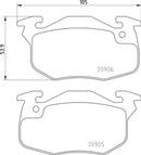 Mintex Brake Pad Set fits -Citroën Mega Peugeot MDB1519 (also fits other vehicles)