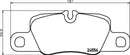 Mintex Brake Pad Set fits -Porsche MDB2975 (also fits other vehicles)