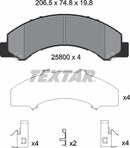 Textar Brake Pad Set - 2580001