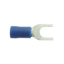 Wot-nots Wiring Connectors - Blue - Fork - 5mm - Pack of 4 - PWN302