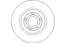 Disctech Brake Disc (Single) - Fits Hyundai, Mercedes-benz - ABD3329 - Rear Axle