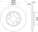 Mintex Brake Discs fits -Dacia Lada MercedesBenz Renault V321:5 MDC2384 (also fits other vehicles)